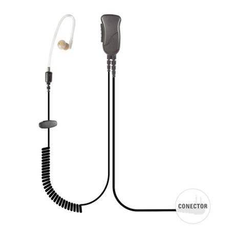 micrófono de solapa con tubo acustico p motorola xts3000 astro  ht1000 mtx8000 838 9000