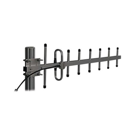 antena yagi 440460 mhz 10db ganancia anodizada en negro 7 elementos n macho