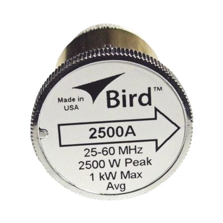 Elemento De Potencia En Linea 7/8 A 2500 Watt Para Wattmetro Bird 43 En El Rango De Frecuencia De 25 A 60 Mhz