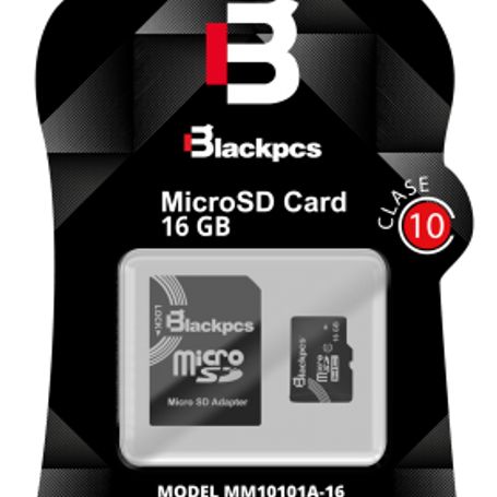 Memoria MicroSD Blackpcs de 16GB Clase10 con disipador TL1 