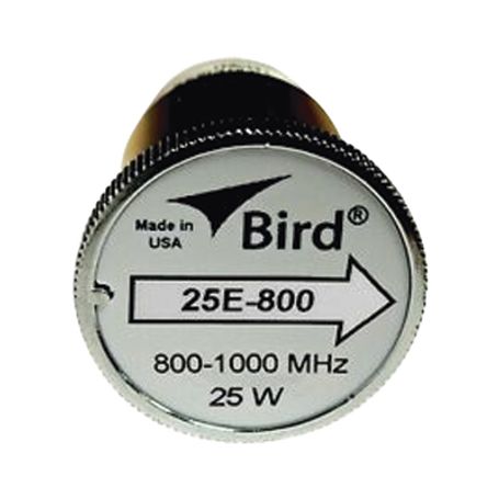 Elemento De 25 Watt En Linea 7/8 Para Wattmetro Bird 43 En Rango De Frecuencia De 800 A 1000 Mhz.