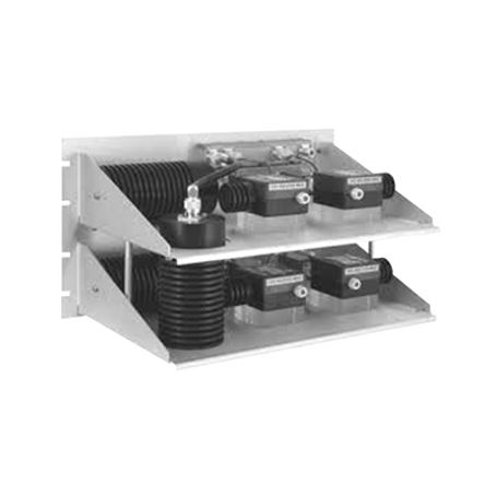 Combinador Hibrido Para Rack 19 400512 Mhz 2 Canales Doble Aislador 100/ 150 Watt N Hembras.