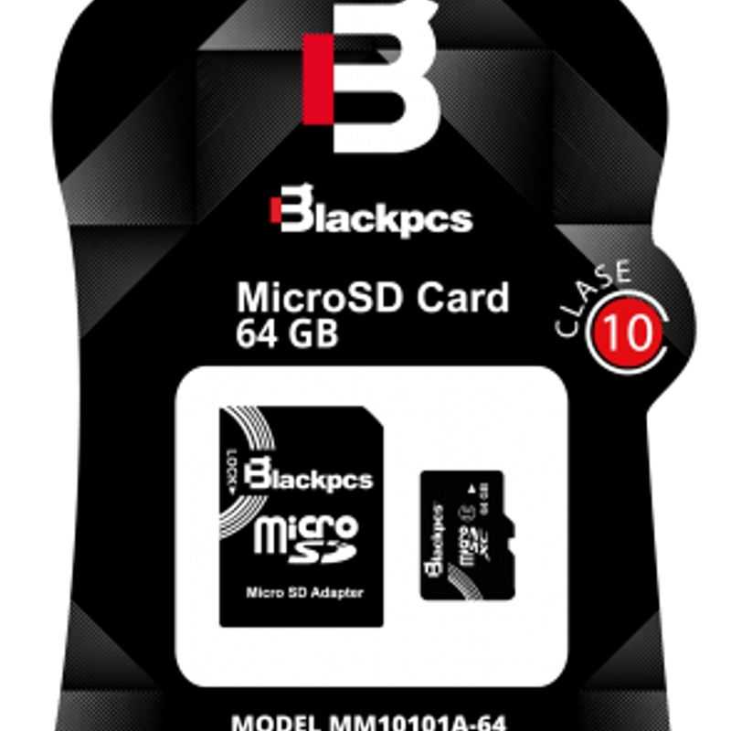 Memoria MicroSD Blackpcs de 64GB Clase10 con disipador TL1 