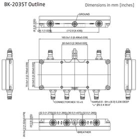 diplexor dual 16952200 24962690 mhz 50w 155dbc ip67 nex10®223110