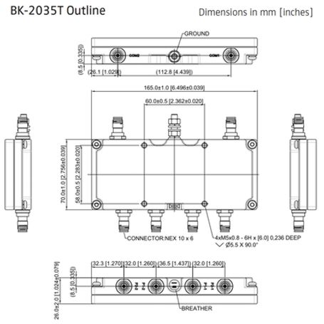 Diplexor Dual 16952200/ 24962690 Mhz 50w 155dbc Ip67 Nex10® Diplexor Dual 16952200/ 24962690 Mhz 50w 155dbc Ip67 Nex10®