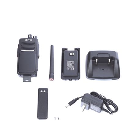 Radio Portátil Uhf 400512 Mhz Digital Dmr Y Analógico 5 W Incluye Antena Bateria Cargador Y Clip  16 Canales Preconfigurados