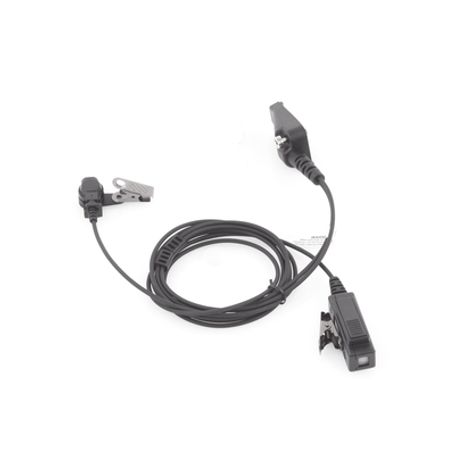 Micrófono De Solapa De 2 Hilos Para Kenwood Serie 80/ 90/ 140/ 180/ Nx200/ 410