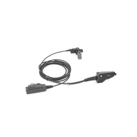 Micrófono De Solapa De 2 Hilos Para Kenwood Serie 80/ 90/ 140/ 180/ Nx200/ 410