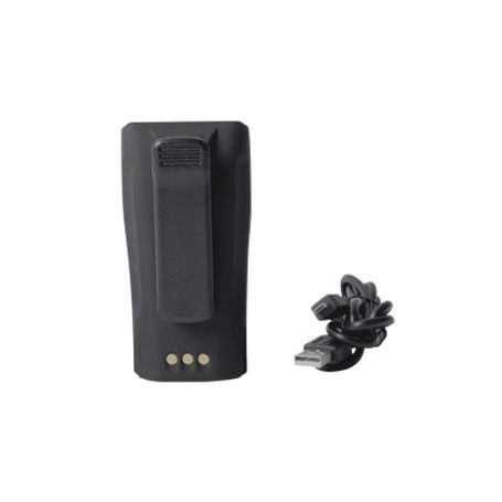 Bateria Con Cargador Usb Integrado De Liion 2600mah  Con Clip  Para Radios Ep450/dep450/cp200/pr400 