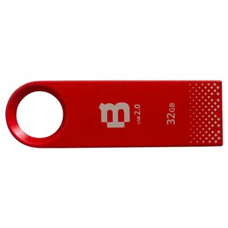 Memoria USB Blackpcs de 32GB 2108 acabado Metálico. Color Rojo (MU2108R32) TL1 