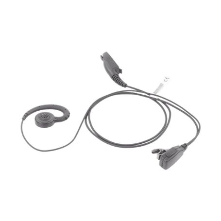 Micrófono De Solapa Con Audifono Ajustable Al Oido Para Hyt Tc610p/tc780