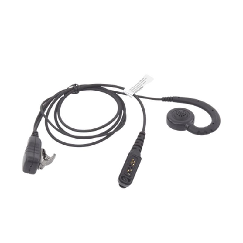 Micrófono De Solapa Con Audifono Ajustable Al Oido Para Radios Icom Icf50/ 60/ 50v/ 60v/ 3161/ 4161