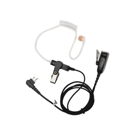 Micrófono De Solapa Con Audifono Discreto Con Cable D/fibra Trenzada Ultra Resistente P/ Hyt Tc500/ 518/ 600/ 610/ 620/ 700/ 160
