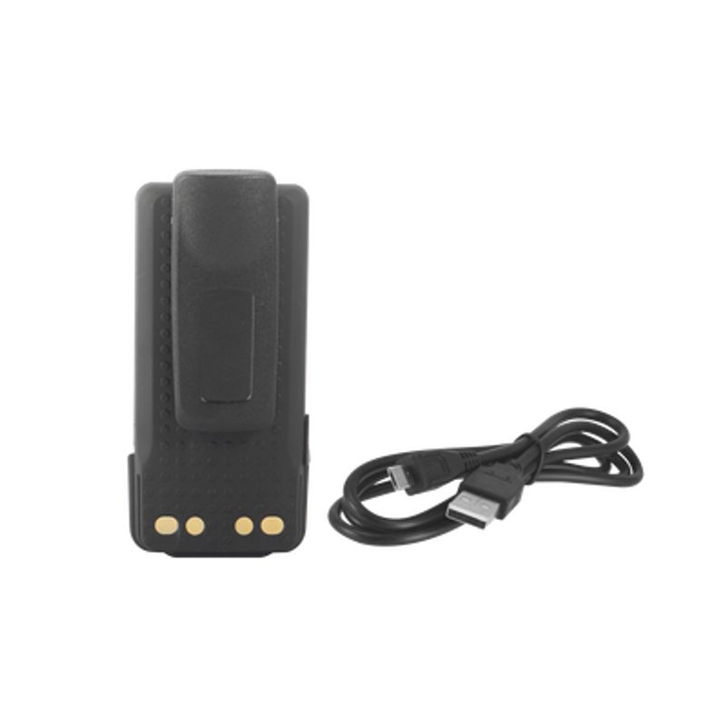  Bateria Con Cargador Usb Integrado De Liion 2600mah  Con Clip  Para Radios Xpr3300/3500 