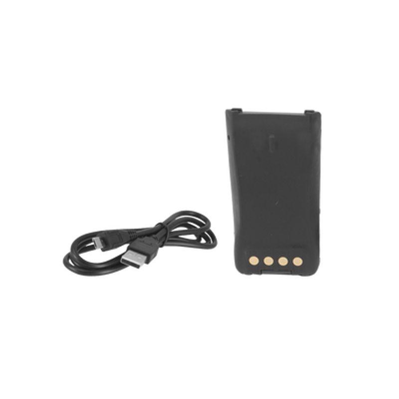 Bateria Con Cargador Usb Integrado De Liion 2000mah  Con Clip Para Radio Hyt Pd782 Para Cargarla Como Celular