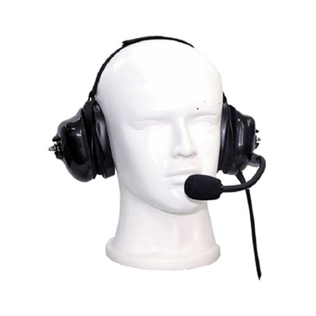 auriculares con orejeras acolchonadas de gel con micrófono flexible con cancelación de ruido para radios motorola mototrbo xpr6