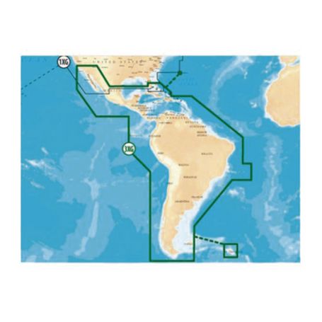 Mapas Navionics Gold Xl9 3xg Del Caribe Centro Y Sudamérica