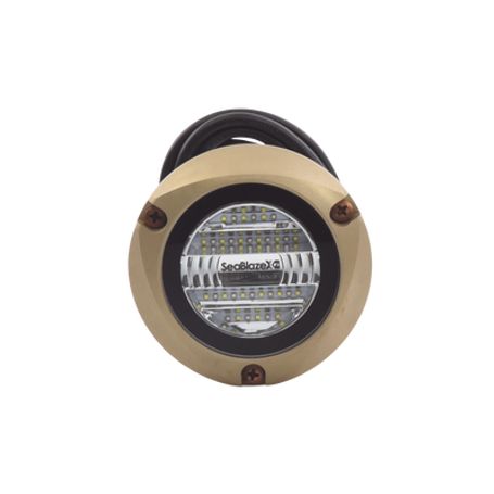 Luz Led Marina Sumergible Seablaze X2 Emite Luz De Color Blanco Y Azul De 6000 Lúmenes Fabricada En Bronce Naval Con Grado De Pr