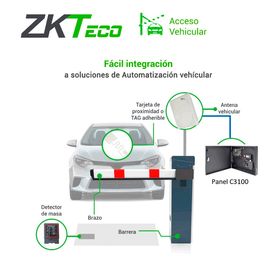 zkteco c3100b  control de acceso profesional para 1 puerta  gabinete y fuente  sin biometria  fácil administración con software