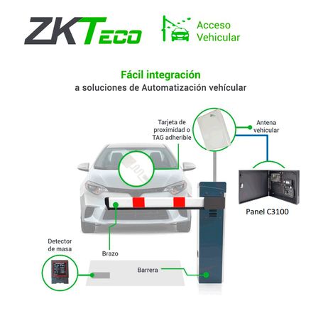 Zkteco C3100b  Control De Acceso Profesional Para 1 Puerta / Gabinete Y Fuente / Sin Biometria / Fácil Administración Con Softwa