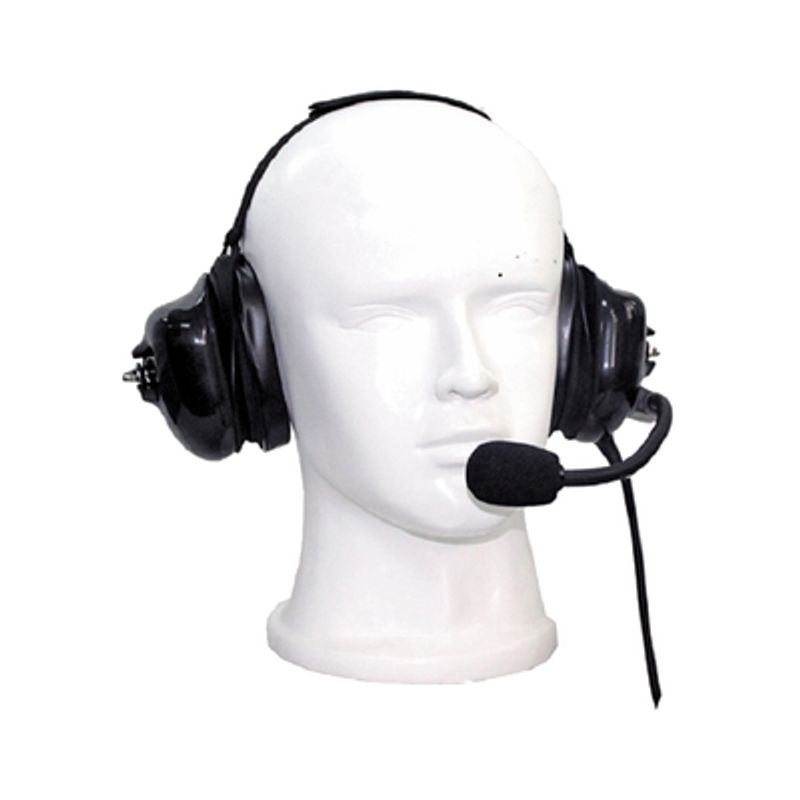 Auriculares Con Orejeras Acolchonadas De Gel Con Micrófono Flexible Con Cancelación De Ruido Para Radios Motorola Gp900 Ht1000 X