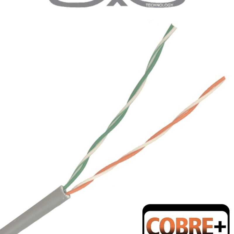 Saxxon Ocat3cca  Bobina De Cable Utp Cat3/ 305 Metros/ Cca/ Color Gris/ Uso Interior/ 2 Pares/ Para Usos Multiples/ 