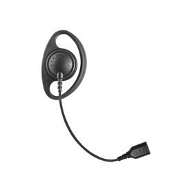 auriculares con aro en forma de d con cable de fibra trenzada y conector snap requiere micrófono de solapa de 1 o 2 hilos de la