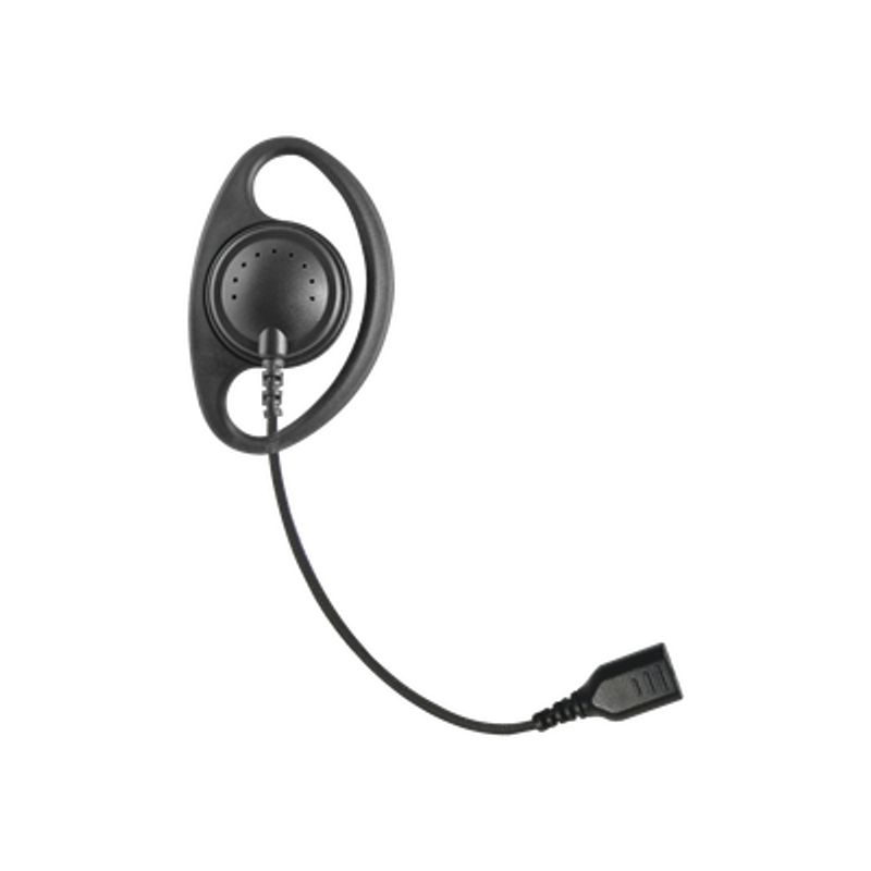 Auriculares Con Aro En Forma De D Con Cable De Fibra Trenzada Y Conector Snap. Requiere Micrófono De Solapa De 1 O 2 Hilos De La