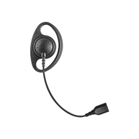 auriculares con aro en forma de d con cable de fibra trenzada y conector snap requiere micrófono de solapa de 1 o 2 hilos de la