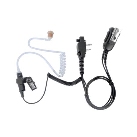 Micrófono De Solapa Con Audifono Discreto P/ Icom 