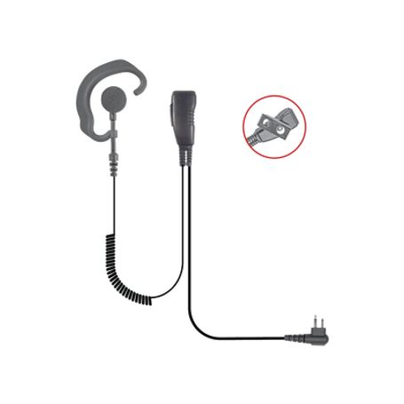  Lapel Microphone With Soft Earhook Style Earphone