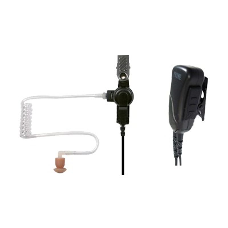 Micrófono De Solapa Con Audifono Discreto Para Icom Icf50/ 60/ 3161/ 4161/ 30g/ 30gs/ 30gt/ 40gt/ 40gs/ 40g.