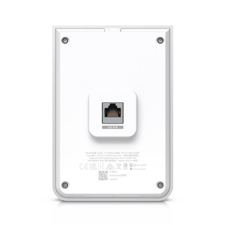 Access Point Unifi U6 In Wall/montaje P/pared Wifi 6 2.4 Y 5 Ghz Hasta 5.3 Gbps 1 Pto Poe In 4 Ptos Secundarios (1 Poe Out)