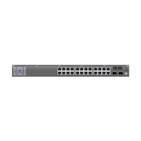 switch gigabit poe administrable  24 puertos 101001000 mbps 16 de ellos poe  2 puertos sfp uplink  hasta 240w  alta labscloud