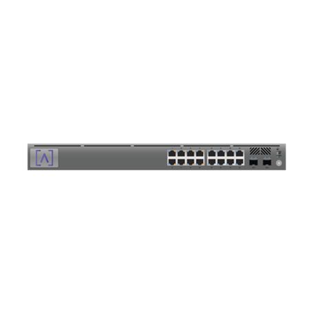 Switch Gigabit Poe Administrable / 16 Puertos 10/100/1000 Mbps  2 Puertos Sfp Uplink / Hasta 120w / Alta Labscloud.