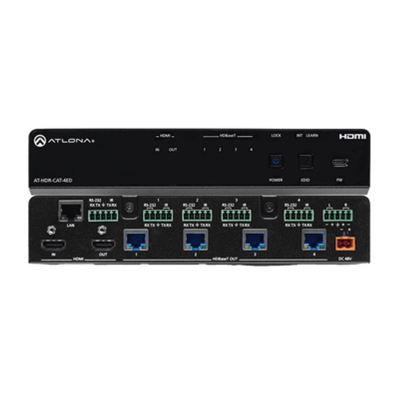 Amplificador De Distribución De Alto Rango Dinámico (hdr) Con Una Entrada Hdmi® Y Cuatro Salidas Hdbaset™