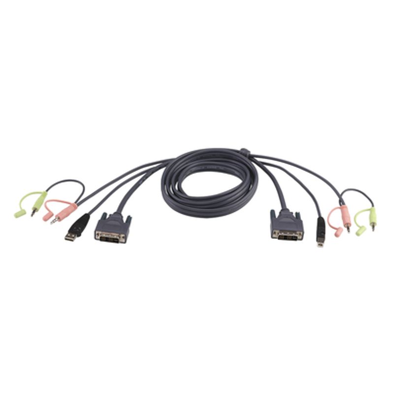 Cable Kvm Dvid Usb Single Link De 18 M