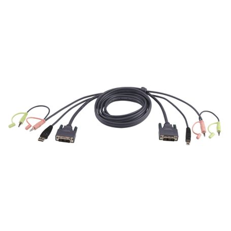 Cable Kvm Dvid Usb Single Link De 18 M