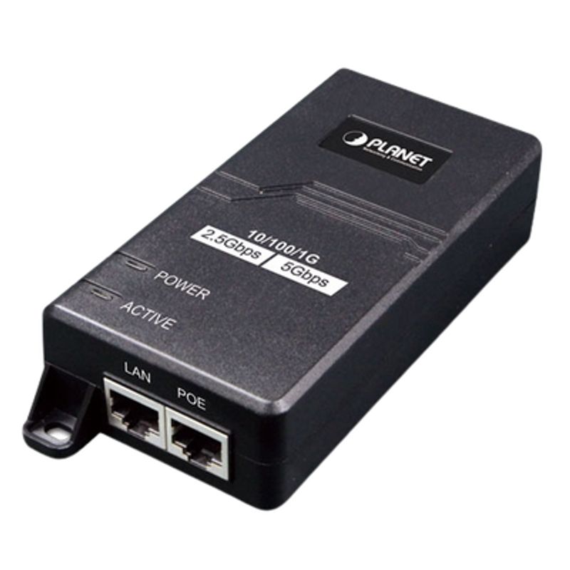 Inyector Poe 802.3 Af/at Hasta 30 W Con Puertos De 10/100/1000mbps/ 2.5 Gbps/5 Gbps