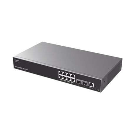 Switch Capa 3 Administrable / 8 Puertos 10/100/1000 Mbps  2 Puertos Sfp 10 Gigabit / Compatible Con Gwn Cloud.