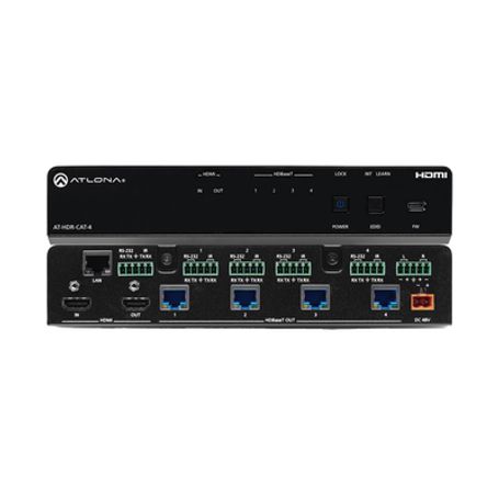 amplificador de distribución hdbaset 4k hdr de cuatro salidas228229