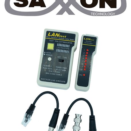 Saxxon G288  Probador De Cables / Conectores Rj45 / Bnc / Rj11