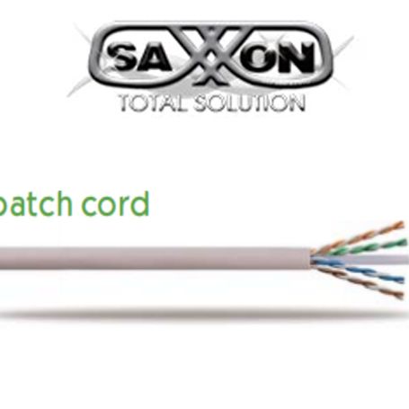 Saxxon P63ug Cable Patch Cord Utp 3 Metros/ Cat 6/ Color Gris