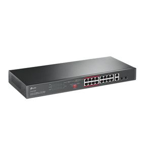 switch poe no administrable de 16 puertos 10100 mbps  2 puertos 101001000 mbps en combo con 2 puertos sfp  presuuesto poe 250 w