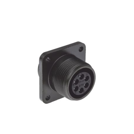 Conector Hembra Circular  De 6 Terminales Para Uso Rudo Amphenol 