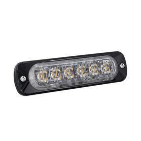 luz auxiliar de 6 led azul bisel negro lente transparente226443