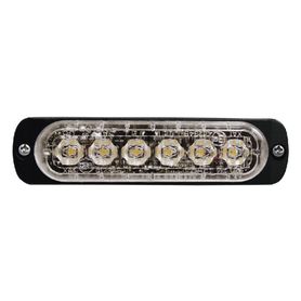 luz auxiliar de 6 led azul bisel negro lente transparente226443