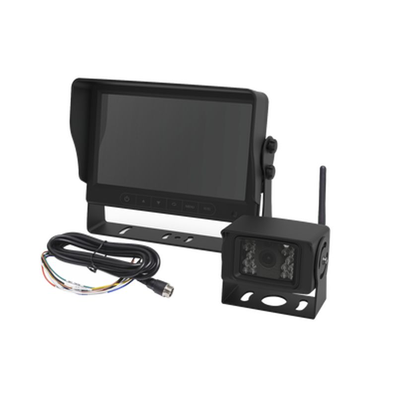 Sistema Profesional Inalámbrico De Cámara De Reversa Y Monitor Para Vehiculos De Trabajo Y Montacargas