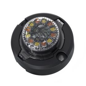 estrobo oculto de 12 led brida negra 12 vcd rojoazul lente transparente226470