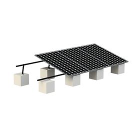 montaje para panel solar riel 8 de 5400mm para módulos con espesor de 3035mm velocidad de viento máx 136kmh 20° a 45° con anodi